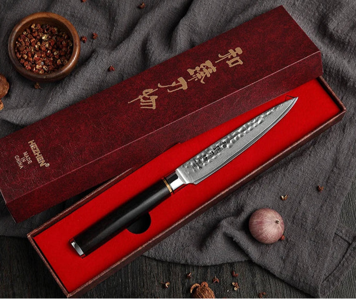 5-Inch Utility Knife – VG10 Damascus Steel | 67-Layer Blade UK