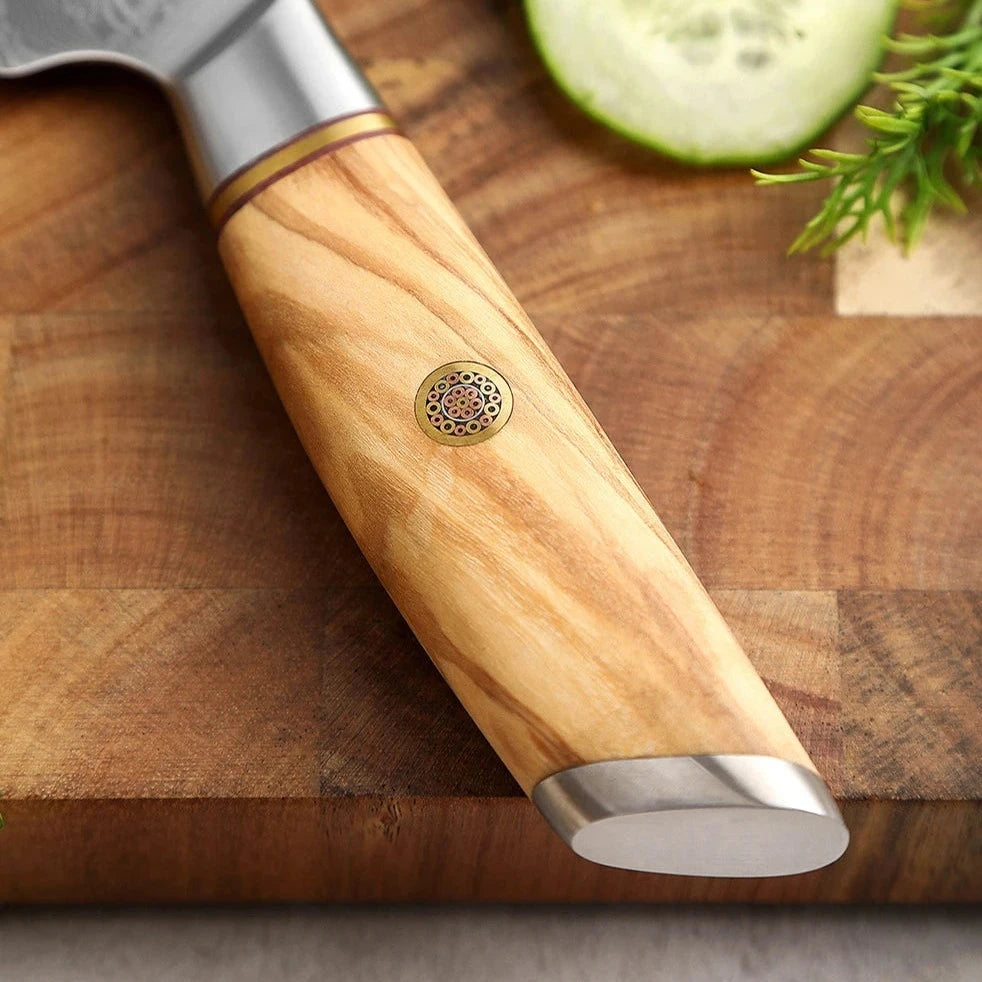 3.5″ Damascus Steel Paring Knife with 14Cr14MoVNb Powder-Steel Core