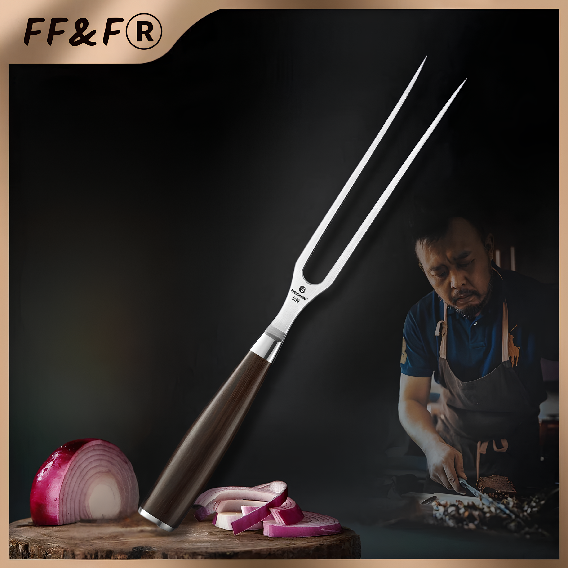 Garfo Para Churrasco em Aço Inoxidável 430
