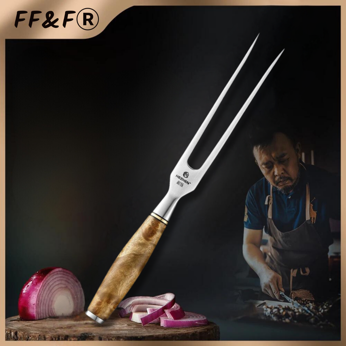 Garfo para Churrasco em Aço Inoxidável 430