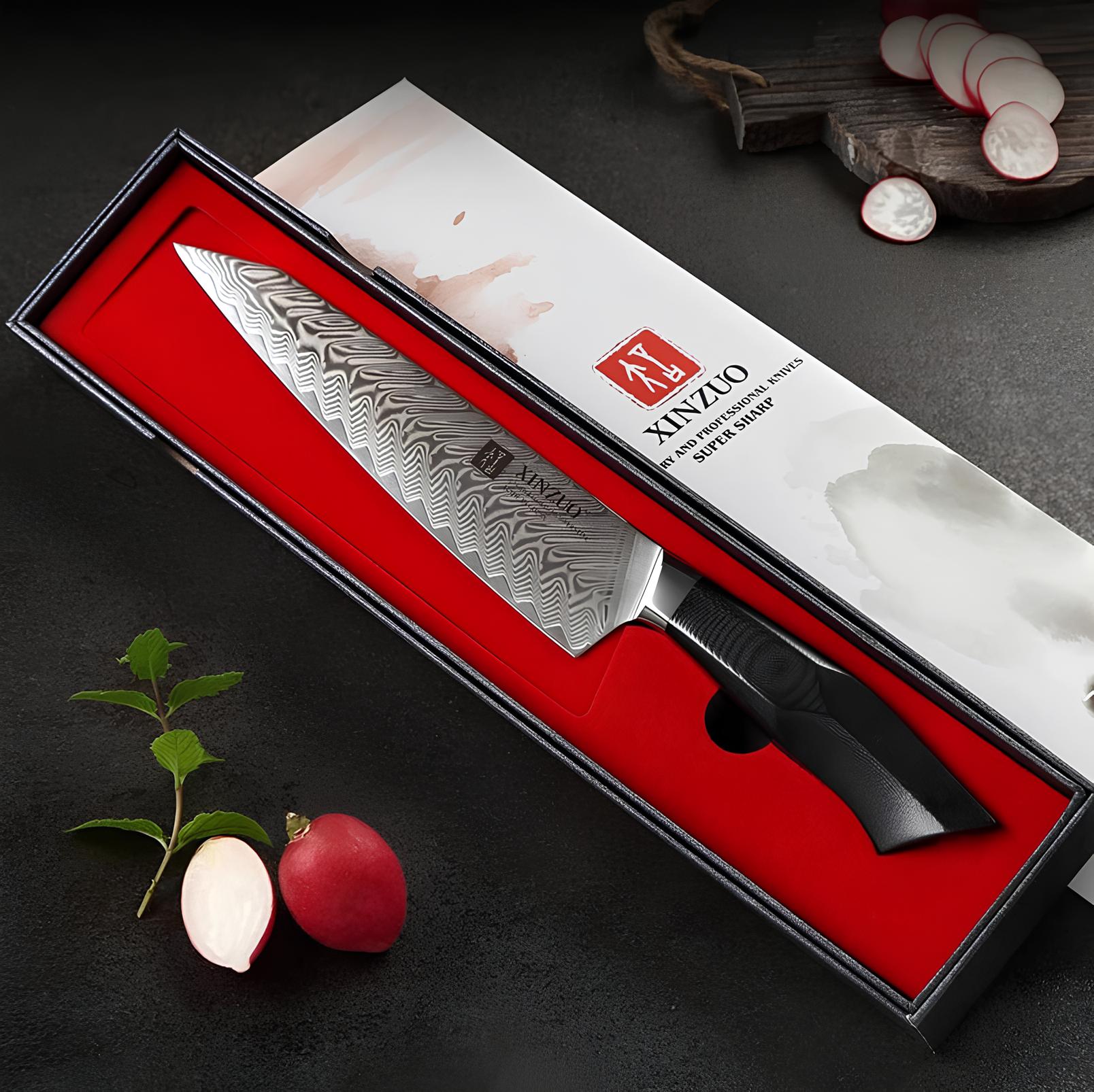Premium 8.3" Damascus Steel Carving Knife